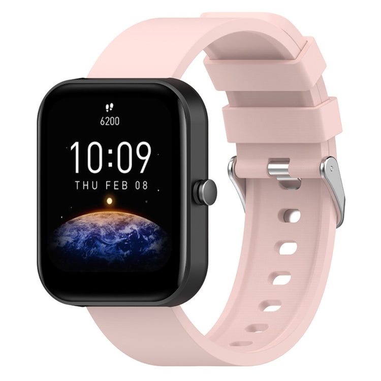 Super elegant Amazfit Bip 3 / Amazfit Bip S Silikone Urrem - Pink#serie_9