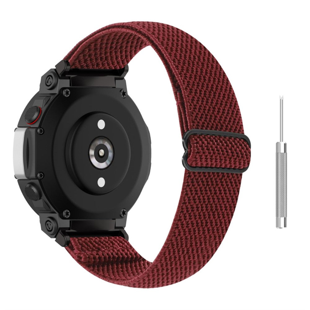 Rigtigt flot Amazfit T-Rex 2 Nylon Rem - Rød#serie_5