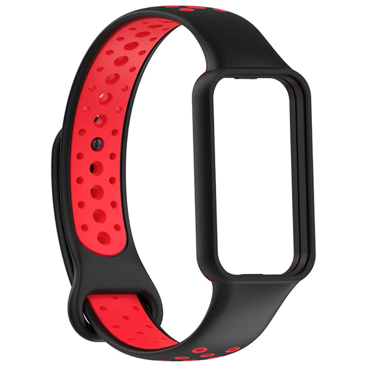 Mega flot Amazfit Band 7 Silikone Rem - Rød#serie_2