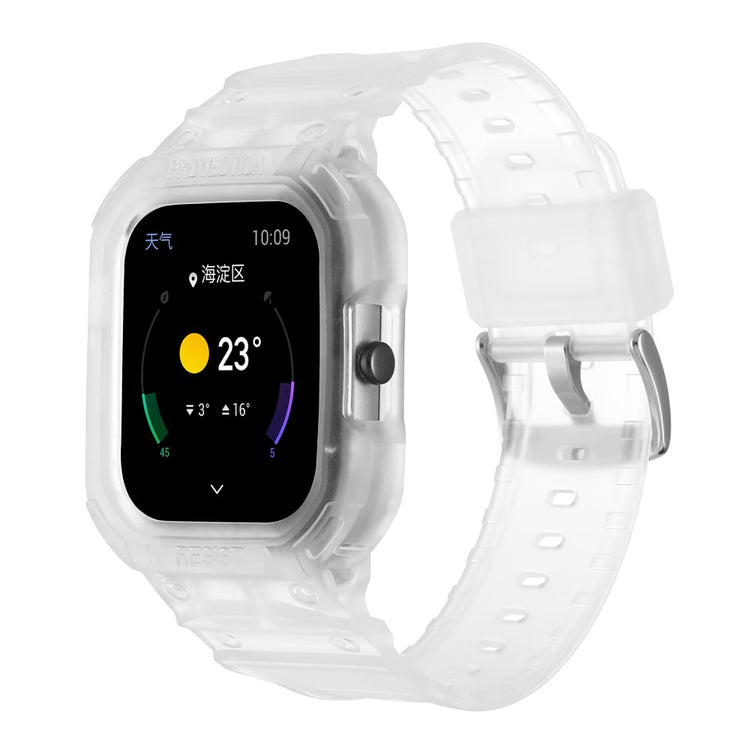 Super pænt Universal Amazfit Silikone Rem - Gennemsigtig#serie_4