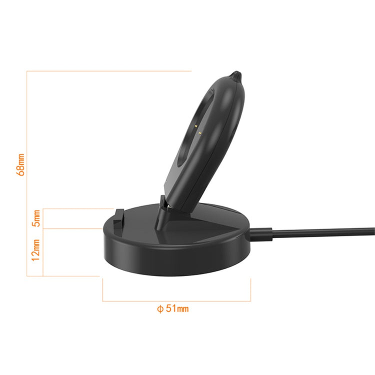 Plastik Amazfit GTR 4 USB Ladestation - Sort#serie_4