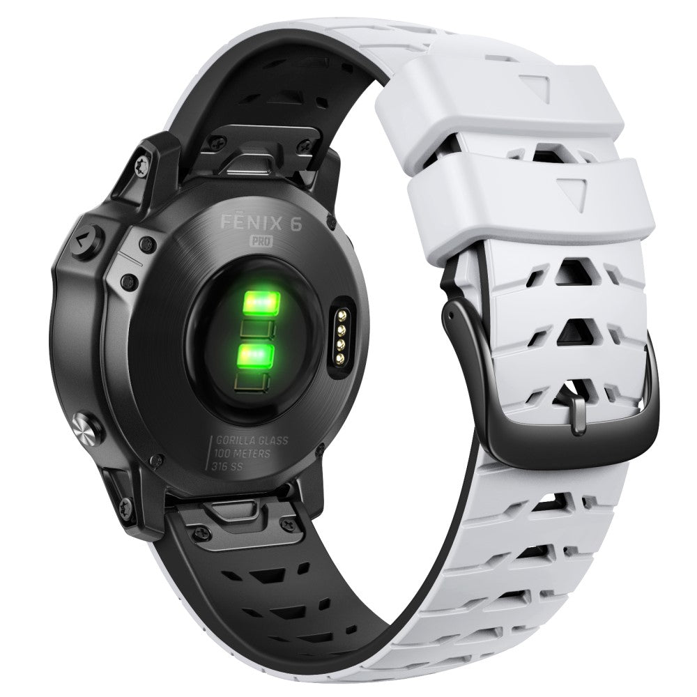 Super Sejt Silikone Universal Rem passer til Smartwatch - Hvid#serie_1