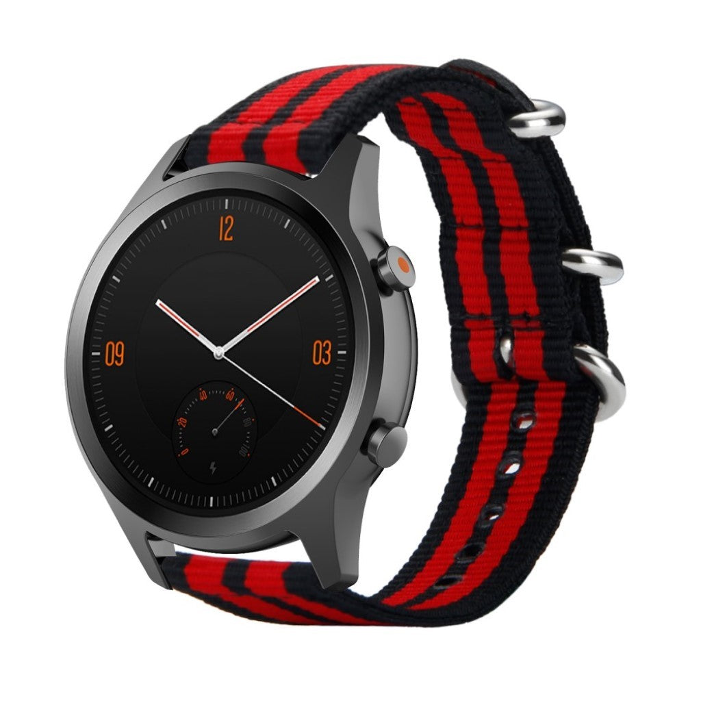 Mega cool Universal Ticwatch Nylon Rem - Rød#serie_2