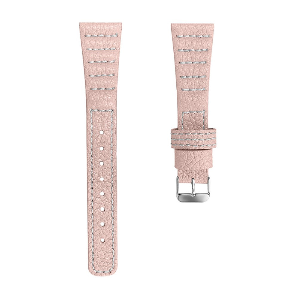 Fed TicWatch GTX / Ticwatch Pro Ægte læder Rem - Pink#serie_5