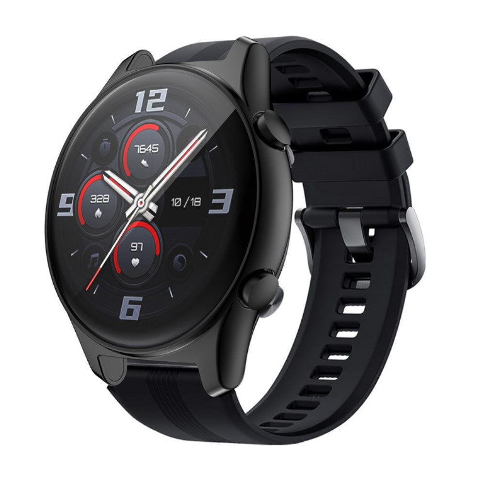 Honor Watch GS 3  Silikone Bumper  - Sort#serie_2