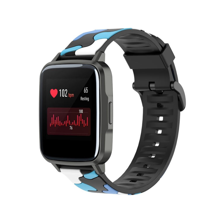 Vildt smuk Haylou SmartWatch LS01 Silikone Rem - Blå#serie_2